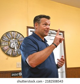 EMPORIA, KANSAS - JULY 24, 2022
Former Kansas Secretary Of State Kris Kobach Now Candidate For State Attorney General Addresses The Lyon County Republican Picnic.