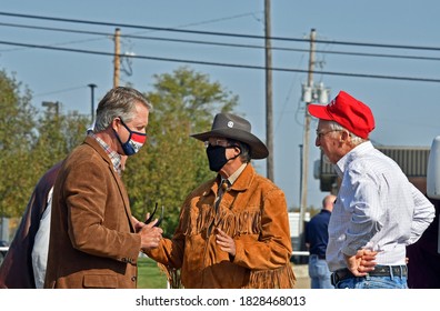 EMPORIA, KANSAS, USA, October 6, 2020
Congressman Dr. Roger Marshall Republican Senatorial Candidate Talks With Supporters Today At The Lyon County Fairgrounds 