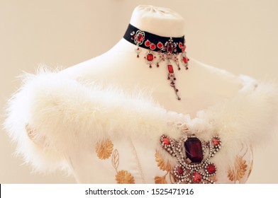 Empres Sissi Historical Gown Closeup