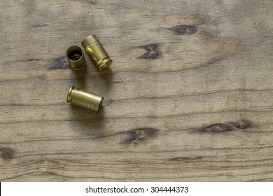 Empty 9mm Bullet Shell Casings