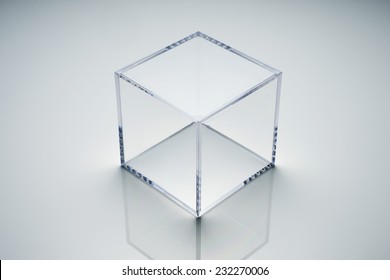 Empty Acrylic Cube