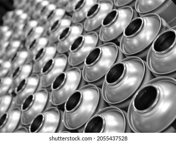 Empty Aerosol Cans Awaiting Production