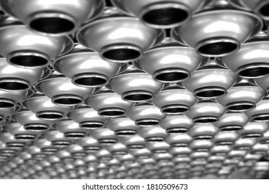 Empty Aerosol Cans In Packaging Factory