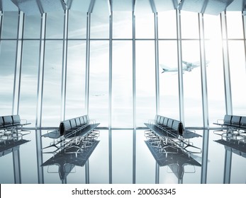Empty Airport Interior