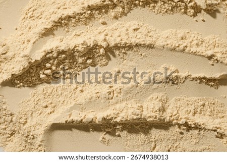 Empty background made of whey protein powder