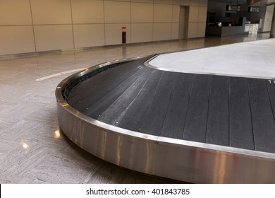 Empty Baggage Claim Area At Airport