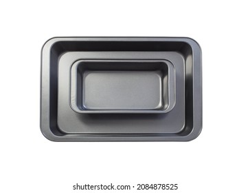 Empty Baking Sheet Isolated On White Background