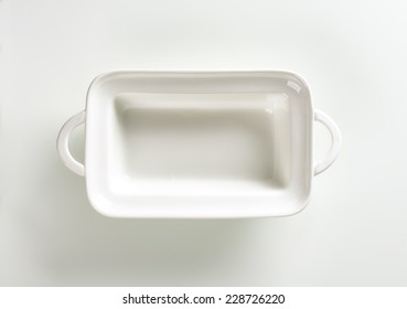 Empty Baking Tray On White Background