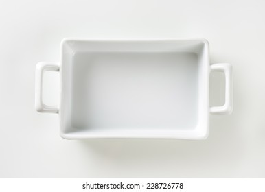 Empty Baking Tray On White Background