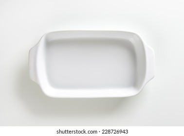 Empty Baking Tray On White Background