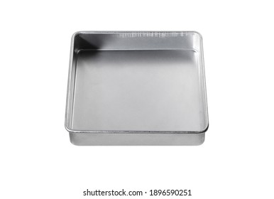 Empty baking tray for oven isolated on white background