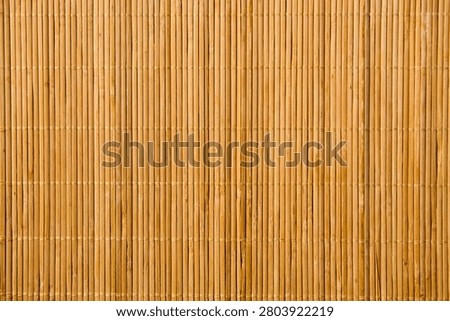Empty bamboo mat background pattern with high resolution. Top view. Copy space.