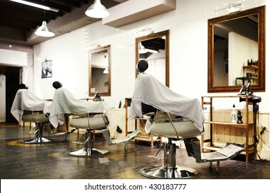 Empty Barbershop
