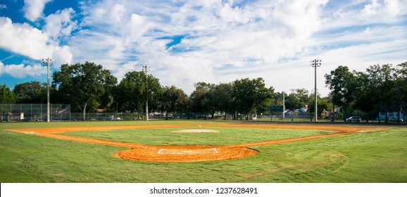 Empty Baseball Field 
