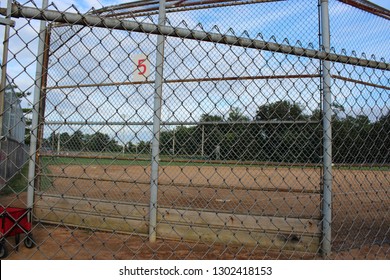 A empty baseball field