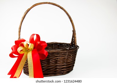 Empty Basket Item Big Red Gold Stock Photo 1231624480 | Shutterstock