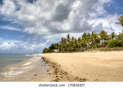 Empty Beach In Porto Seguro, Brazil 