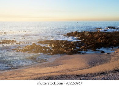 Empty Beach At Sunset, Peaceful Scenery Travel Lust