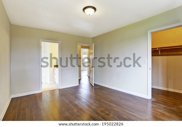 Empty Bedroom Open Doors Bathroom Hallway Stock Photo Edit