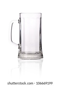 Empty Beer Mug Isolated On White Stock Photo (Edit Now) 155968265