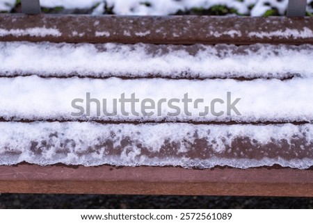 Similar – Image, Stock Photo frozen time Snow layer