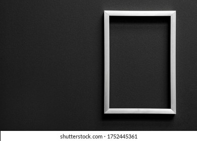 Empty Black Mourning Frame With Copy Space