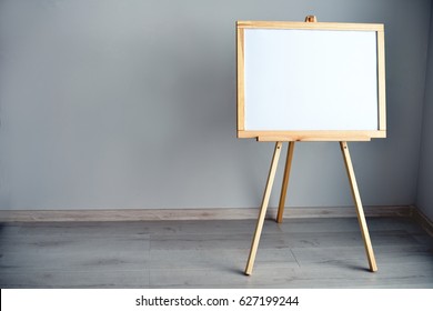 Empty Blank Whiteboard In The Room