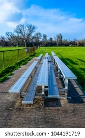 Empty Bleachers After The Game.