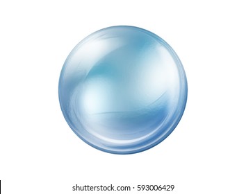 Empty Blue Glass Ball Isolated On Stock Photo 593006429 | Shutterstock