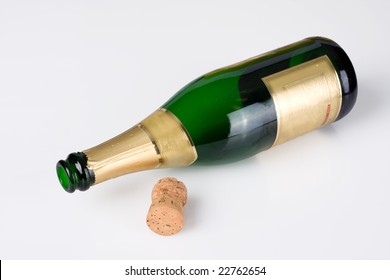Empty Bottle Of Champagne