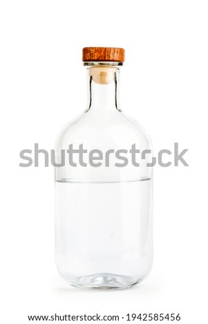empty bottle isolated on white background