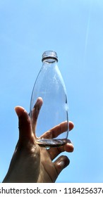 empty bottle in summer