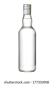 Empty Bottle Of Vodka Or Other Alcohol