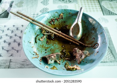 Empty Bowl After Eat And It's Dirty. Empty Bowl,Empty Bowl After Eat And It's Dirty.