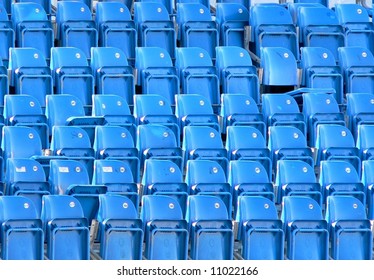 Empty Bright Blue Stadium Seats Create Stock Photo 11022166 | Shutterstock