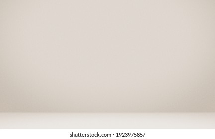 Empty brown cream color texture pattern cement wall studio background  Used for presenting cosmetic nature products for sale online 