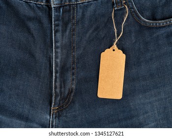 Empty Brown Tag Tied On Rope Stock Photo 1345127621 | Shutterstock