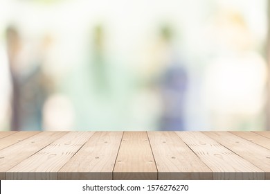 Empty Brown Wood Table Top On Stock Photo (Edit Now) 1576276270