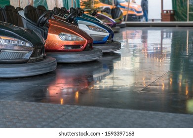 Empty Bumper Car At A Folk Festival