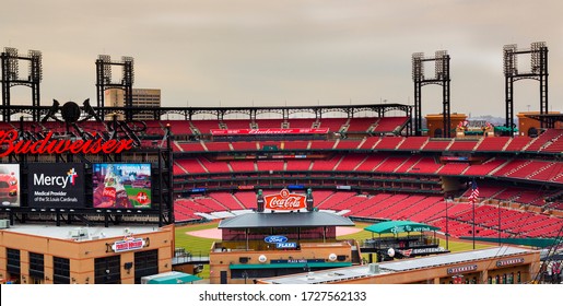 Empty Busch Stadium Is St. Louis , Missouri, USA On 02/06/2018