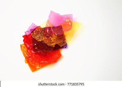 Empty, Candy Wrapper On The White Background