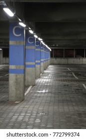 empty car park inside 