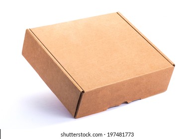Empty Cardboard Box isolated on a White background