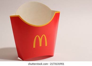 Empty Cardboard Packaging Mcdonalds Restaurant Logo Stock Photo ...