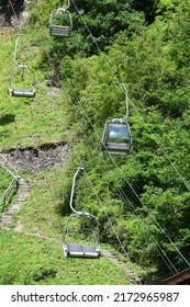 Empty Chairlift At A Hill