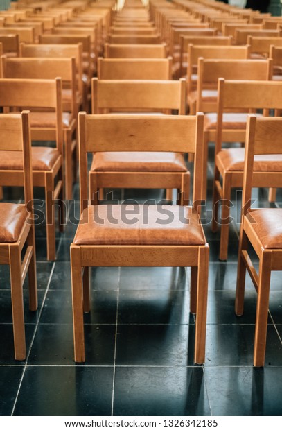 Empty Chairs Church Stock Photo Edit Now 1326342185