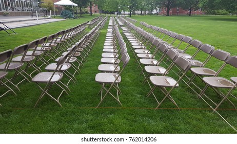 Empty Chairs At College Graduation