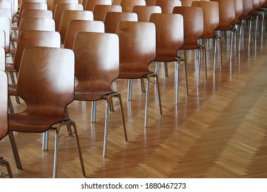 Empty Chairs In An Education Room