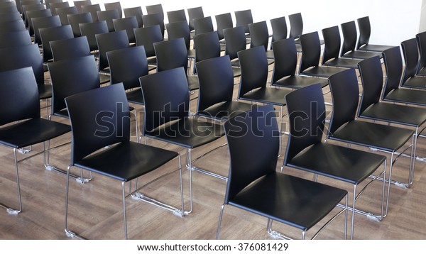 Empty Chairs Modern Conference Room Shallow Stock Photo 376081429 ...