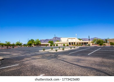 Empty Church Parking Lot 